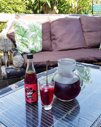 Hibiscus Iced Tea with Raspberry